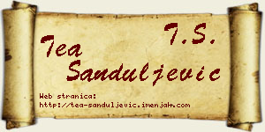 Tea Sanduljević vizit kartica